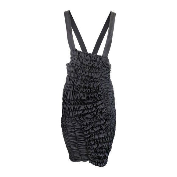 Comme des Garcons Dresses & Skirts - Comme Des Garçons Black Ruched Suspender Dress Circa 1989